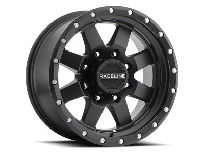 Raceline Defender Gloss Black 6-Lug Wheel; 20x9; -12mm Offset (23-25 Canyon)