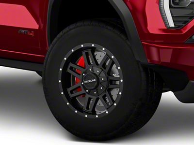 Raceline Injector Black 6-Lug Wheel; 17x9; -12mm Offset (23-25 Canyon)