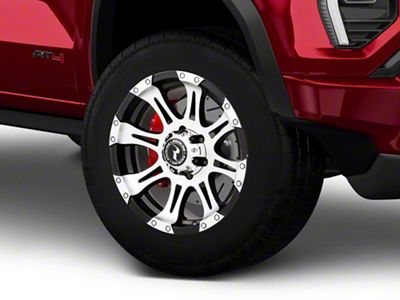 Raceline Raptor Black Machined 6-Lug Wheel; 18x9; -6mm Offset (23-26 Canyon)