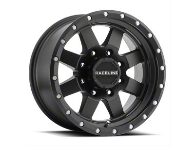 Raceline Defender Gloss Black 6-Lug Wheel; 20x9; 18mm Offset (23-26 Colorado)