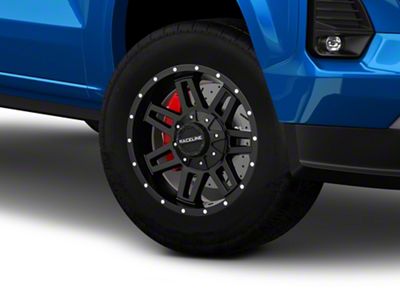 Raceline Injector Black 6-Lug Wheel; 18x9; 18mm Offset (23-25 Colorado)