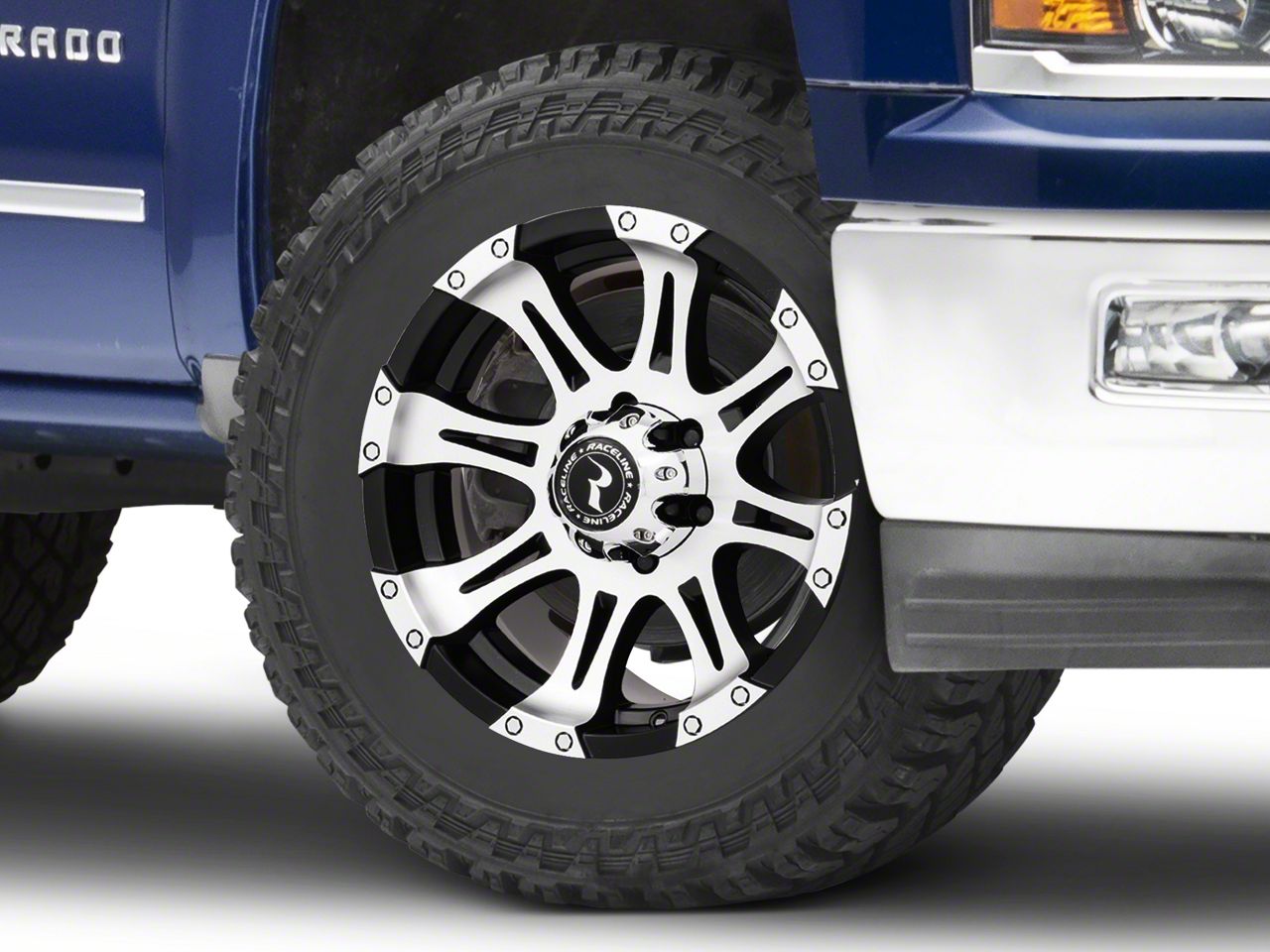Raceline Colorado Raptor Black Machined 6-Lug Wheel; 20x9; 20mm Offset ...