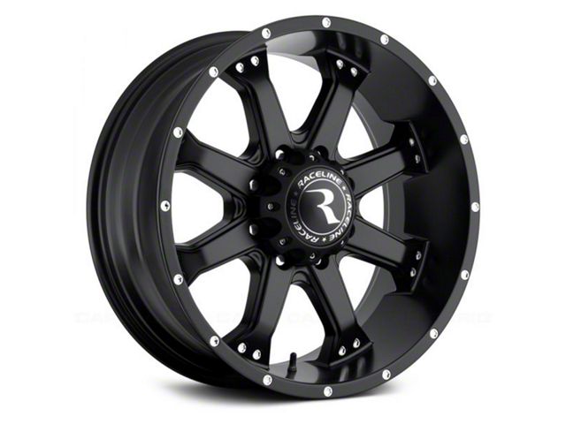 Raceline Assault Gloss Black 5-Lug Wheel; 18x9; 20mm Offset (05-11 Dakota)