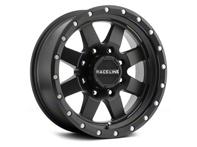 Raceline Defender Gloss Black 5-Lug Wheel; 18x9; 18mm Offset (05-11 Dakota)