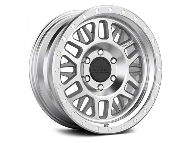 Raceline Ryno Machined 6-Lug Wheel; 18x9; 18mm Offset (21-24 F-150)