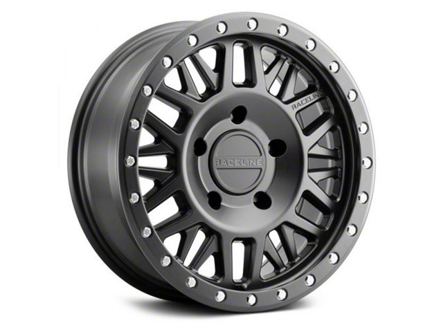 Raceline Ryno Satin Black 6-Lug Wheel; 18x9; 18mm Offset (21-24 F-150)