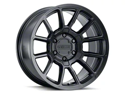 Raceline Gauge Satin Black 6-Lug Wheel; 20x9; 18mm Offset (19-25 RAM 1500)