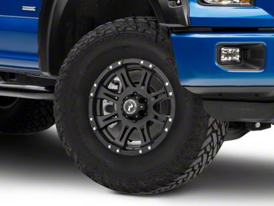 Raceline Raptor Black 6-Lug Wheel; 18x9; 25mm Offset (15-20 F-150)