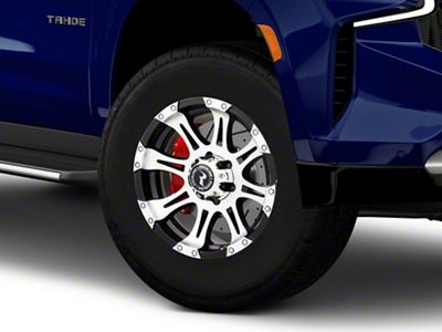 Raceline Raptor Black Machined 6-Lug Wheel; 18x9; 12mm Offset (21-25 Tahoe)