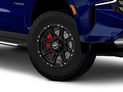 Raceline Raptor Black 6-Lug Wheel; 18x9; -6mm Offset (21-25 Tahoe)
