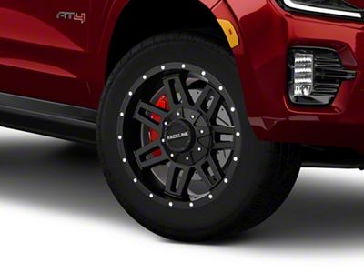 Raceline Injector Black 6-Lug Wheel; 20x9; -12mm Offset (21-26 Yukon)