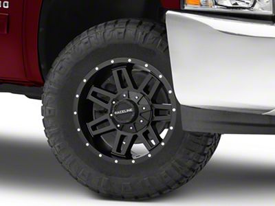 Raceline Injector Black 6-Lug Wheel; 17x8.5; 18mm Offset (07-13 Silverado 1500)