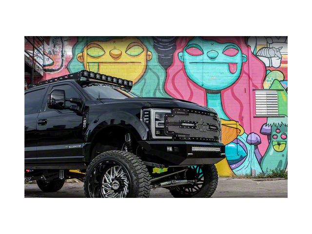 RACKTEC F-150 Phantom Series Gen 2 Roof Rack; 6-Light Front Mounting ...