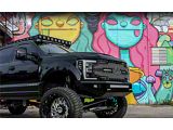 RACKTEC Phantom Series Gen 2 Roof Rack; 9-Light Front Mounting Brackets (17-25 F-350 Super Duty SuperCrew)
