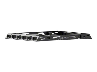 RACKTEC Tanto Series Roof Rack with Two 3-Inch Pod Light and 30-Inch Light Bar Cutout (09-18 RAM 1500 Quad Cab)