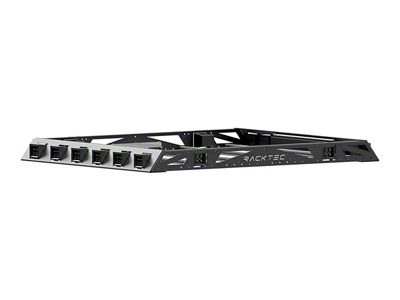 RACKTEC Tanto Series Roof Rack with Four 3-Inch Pod Light Rear Cutouts (19-24 Silverado 1500 Crew Cab)