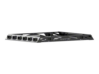 RACKTEC Tanto Series Roof Rack with Four 3-Inch Pod Light Front Cutouts and Four 3-Inch Pod Rear Light Cutouts (19-25 Silverado 1500 Crew Cab)