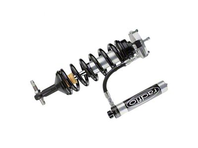 Radflo OE Replacement 2.5 Extended Travel Front Coil-Over Kit with Remote Reservoir and Compression Adjuster for Aftermarket Upper Control Arms (09-13 4WD F-150, Excluding Raptor)