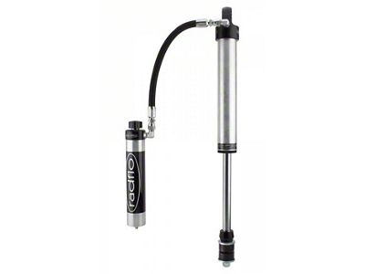 Radflo 2.50-Inch Rear Shock with Remote Reservoir and Compression Adjuster for 0 to 2-Inch Lift (19-24 Sierra 1500, Excluding AT4)