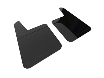 Rally Armor Universal UR Plus Black Mud Flaps with Metallic Black Logo; Front or Rear (Universal; Some Adaptation May Be Required)