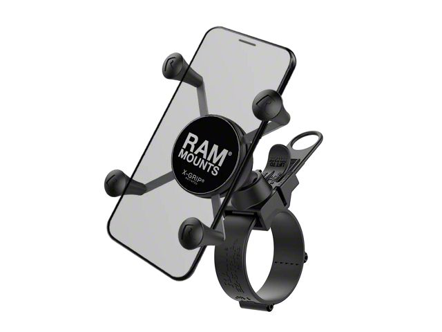 RAM Mounts X-Grip Phone Mount with EZ-Strap Rail Mount (Universal; Some Adaptation May Be Required)