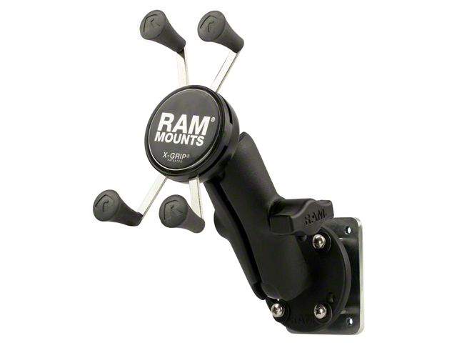 RAM Mounts X-Grip Phone Mount with Drill-Down Base and Backer Plate (Universal; Some Adaptation May Be Required)