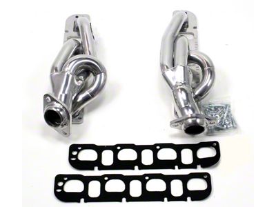 JBA 1-5/8-Inch Shorty Headers; Silver Ceramic (09-18 5.7L RAM 1500)