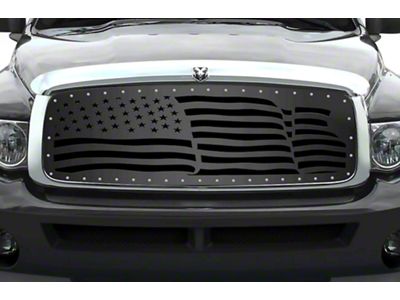 1-Piece Steel Upper Grille Insert; America (02-05 RAM 1500)