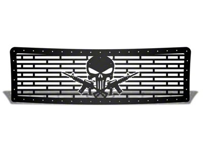 1-Piece Steel Upper Grille Insert; Punisher AR-15 (02-05 RAM 1500)