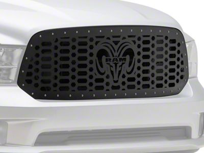 1-Piece Steel Upper Replacement Grille; Ram Head (13-18 RAM 1500, Excluding Rebel)