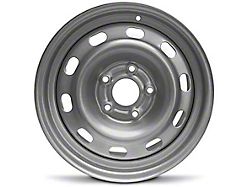 10-Slot Replica Steel Silver 5-Lug Wheel; 17x7; 25mm Offset (94-01 RAM 1500)