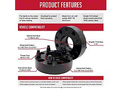 1.75-Inch Billet Aluminum Hubcentric 5-Lug Wheel Spacers (12-18 RAM 1500)