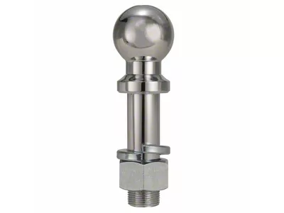 2-5/16-Inch Single Tow Ball for RAZOR Aluminum Adjustable HD Hitches; Chrome Plated Steel