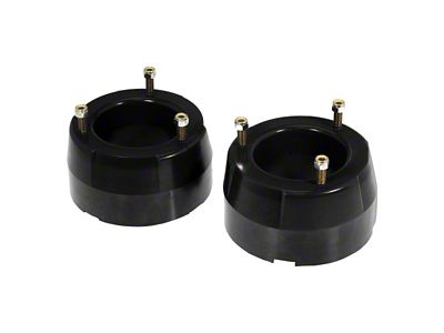 2-Inch Front Coil Spring Isolator Lift; Black (02-04 4WD RAM 1500)