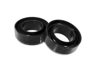 2-Inch Front Coil Spring Isolator Lift; Black (02-05 2WD RAM 1500)
