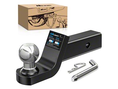 2-Inch Receiver Fusion Hitch Ball Mount with 1-7/8-Inch Ball; 2-Inch Drop