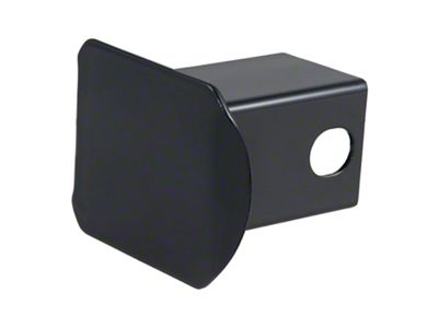 2-Inch Receiver Hitch Cover; Black Steel (Universal; Some Adaptation May Be Required)