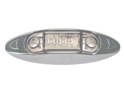 3-Diode Sealed LED Deluxe Running Light; Amber LED; Clear Lens (Universal; Some Adaptation May Be Required)
