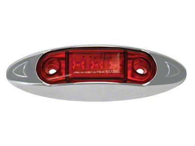 3-Diode Sealed LED Deluxe Running Light; Red (Universal; Some Adaptation May Be Required)