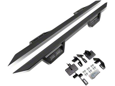 3-Inch Nerf Drop Side Step Bars; Black (19-25 RAM 1500 Crew Cab)