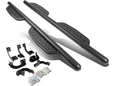 3-Inch Nerf Side Step Bars; Black (09-18 RAM 1500 Quad Cab)
