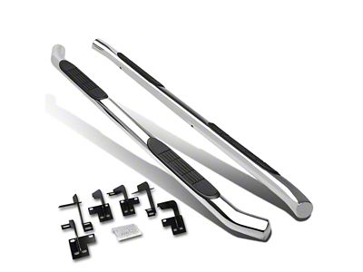3-Inch Nerf Side Step Bars; Stainless Steel (19-25 RAM 1500 Quad Cab)