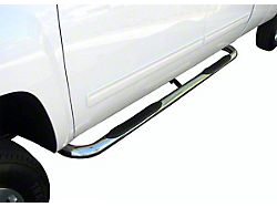 3-Inch Round Side Step Bars; Stainless Steel (09-18 RAM 1500 Crew Cab)