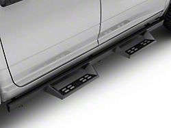 4-Inch Drop Sniper Running Boards; Textured Black (09-18 RAM 1500 Crew Cab)