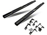 4-Inch Nerf Side Step Bars; Black (19-25 RAM 1500 Crew Cab)