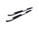 4-Inch Oval Curved Side Step Bars; Polished (19-24 RAM 1500 Crew Cab)