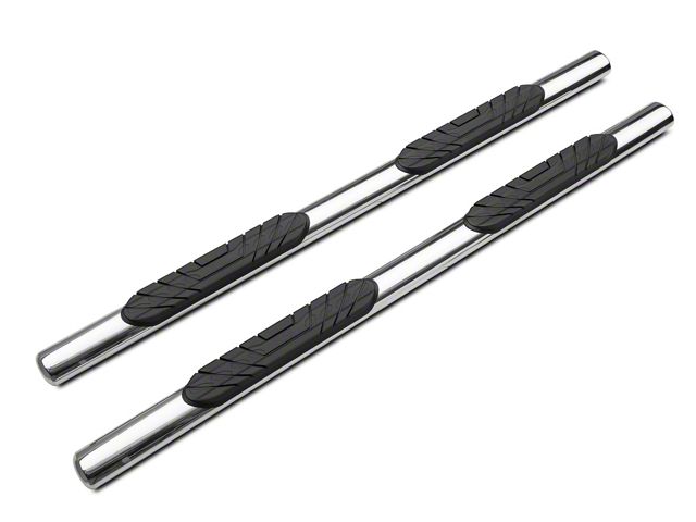 4-Inch Oval Side Step Bars; Chrome (19-24 RAM 1500 Quad Cab)