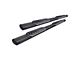 4-Inch Straight Oval Side Step Bars; Textured Black (19-24 RAM 1500 Crew Cab)