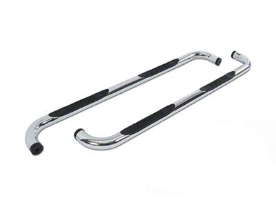 Go Rhino 3-Inch 4000 Series Cab Length Side Step Bars; Polished (09-14 RAM 1500 Crew Cab)