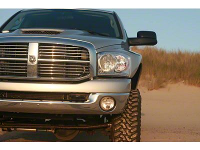 4.50-Inch Bulge Fenders; Fiberglass (06-08 RAM 1500)